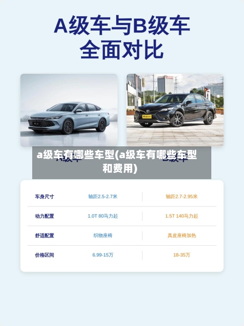 a级车有哪些车型(a级车有哪些车型和费用)
