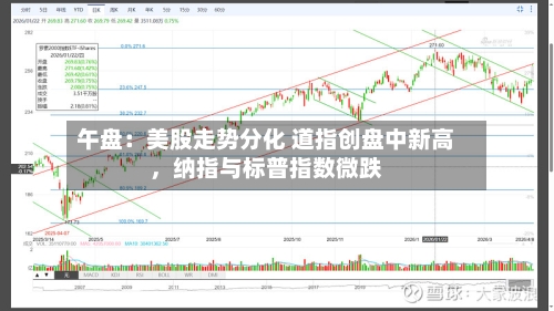 午盘:美股走势分化 道指创盘中新高,纳指与标普指数微跌