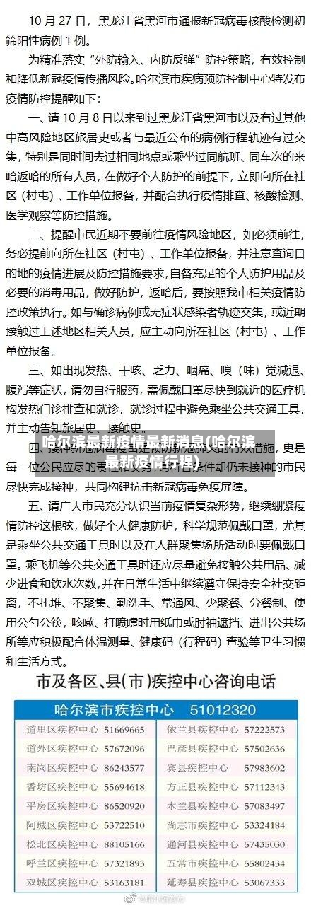 哈尔滨最新疫情最新消息(哈尔滨最新疫情行程)-第2张图片
